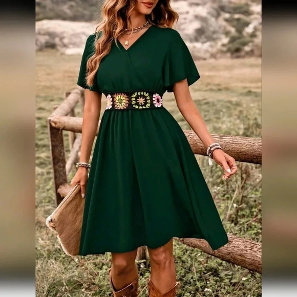 Summer Crochet Bodice Design Dress - Picture 4 of 5